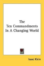 Tapa de The Ten commandments in a changing world