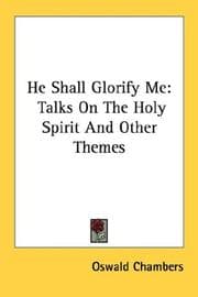 Tapa de He Shall Glorify Me