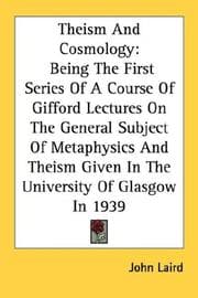 Tapa de Theism And Cosmology