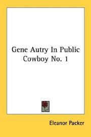 Tapa de Gene Autry In Public Cowboy No. 1