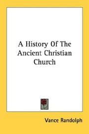 Tapa de A History Of The Ancient Christian Church