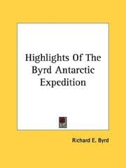 Tapa de Highlights Of The Byrd Antarctic Expedition