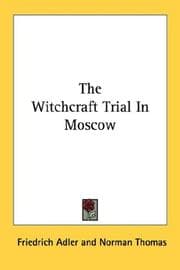 Tapa de The witchcraft trial in Moscow