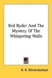 Tapa de Red Ryder And The Mystery Of The Whispering Walls