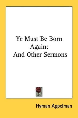 Tapa de "Ye must be born again"