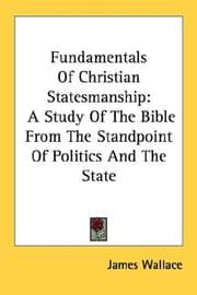 Tapa de Fundamentals Of Christian Statesmanship