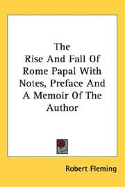 Tapa de The Rise And Fall Of Rome Papal With Notes, Preface And A Memoir Of The Author