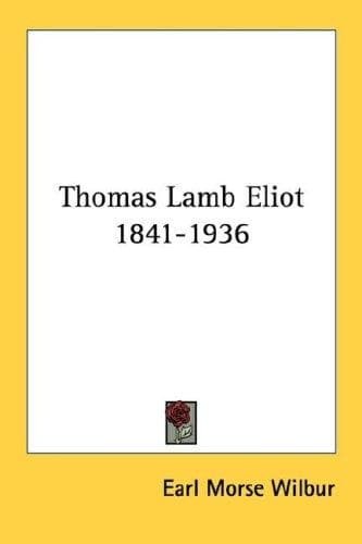Tapa de Thomas Lamb Eliot, 1841-1936