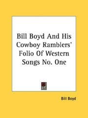 Tapa de Bill Boyd And His Cowboy Ramblers' Folio Of Western Songs No. One