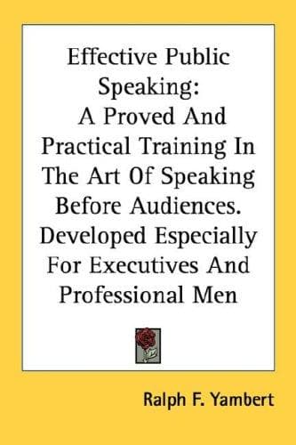 Tapa de Effective Public Speaking