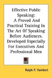 Tapa de Effective Public Speaking