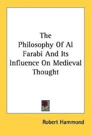 Tapa de The Philosophy Of Al Farabi And Its Influence On Medieval Thought