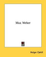 Tapa de Max Weber