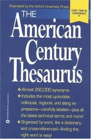 Tapa de The American century thesaurus