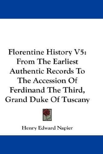 Tapa de Florentine History V5