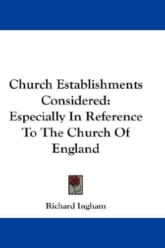 Tapa de Church Establishments Considered