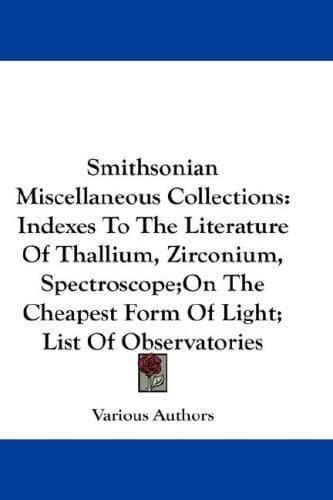 Tapa de Smithsonian Miscellaneous Collections