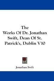 Tapa de The Works Of Dr. Jonathan Swift, Dean Of St. Patrick's, Dublin V10