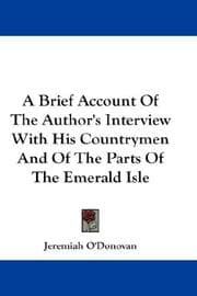 Tapa de A Brief Account Of The Author's Interview With His Countrymen And Of The Parts Of The Emerald Isle