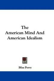 Tapa de The American Mind And American Idealism