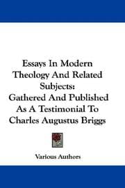 Tapa de Essays In Modern Theology And Related Subjects