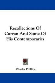 Tapa de Recollections Of Curran And Some Of His Contemporaries