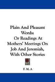 Tapa de Plain And Pleasant Words
