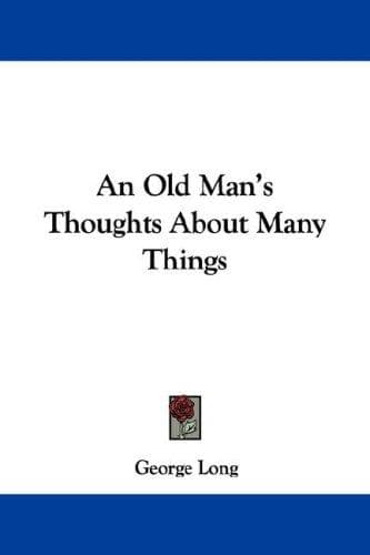 Tapa de An Old Man's Thoughts About Many Things
