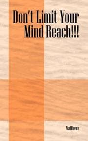 Tapa de Don't Limit Your Mind Reach!!!