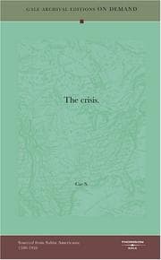 Tapa de The crisis