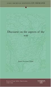 Tapa de Discourse on the aspects of the war
