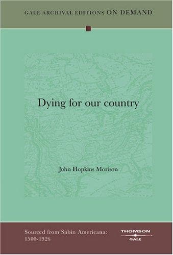 Tapa de Dying for our country