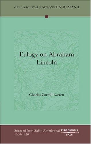 Tapa de Eulogy on Abraham Lincoln