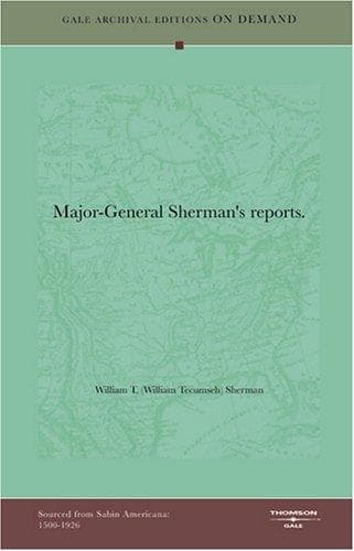 Tapa de Major-General Sherman's reports.