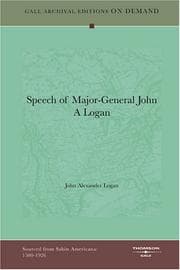 Tapa de Speech of Major-General John A Logan