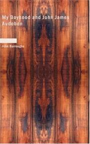 Tapa de My Boyhood and John James Audobon