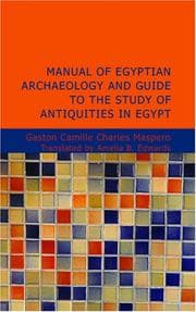 Tapa de Manual of Egyptian Archaeology and Guide to the Study of Antiquities in Egypt