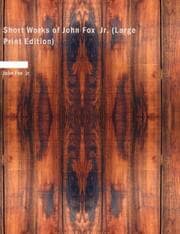 Tapa de Short Works of John Fox Jr