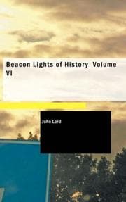 Tapa de Beacon Lights of History, Volume VI