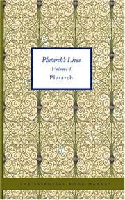 Tapa de Plutarch's Lives Volume I