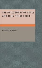 Tapa de The Philosophy of Style and John Stuart Mill