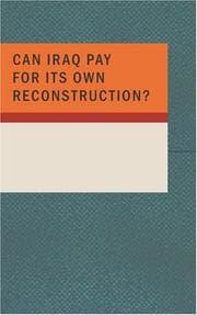 Tapa de CAN IRAQ PAY FOR ITS OWN RECONSTRUCTION?
