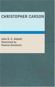 Tapa de Christopher Carson