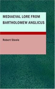 Tapa de Mediaeval Lore from Bartholomew Anglicus