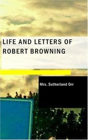 Tapa de Life and Letters of Robert Browning