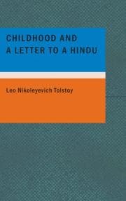Tapa de Childhood and a Letter to a Hindu