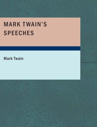 Tapa de Mark Twain's Speeches (Large Print Edition)