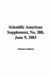 Tapa de Scientific American Supplement, No. 388, June 9, 1883