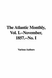 Tapa de The Atlantic Monthly, Vol. I.--November, 1857.--No. I