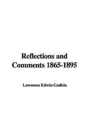 Tapa de Reflections and Comments 1865-1895